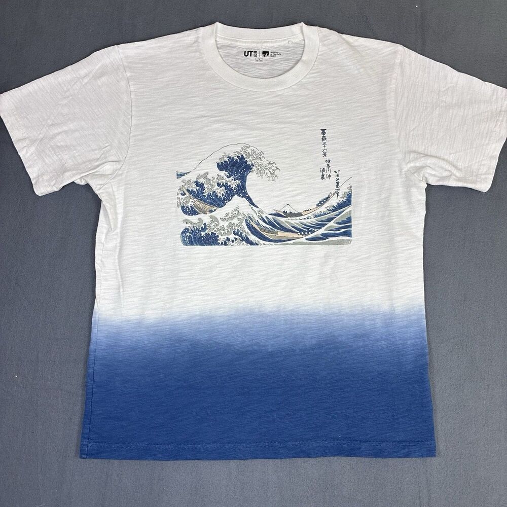 Uniqlo UT Museum of Fine Arts Boston The Great Wave off Kanagawa T Shirt Size L